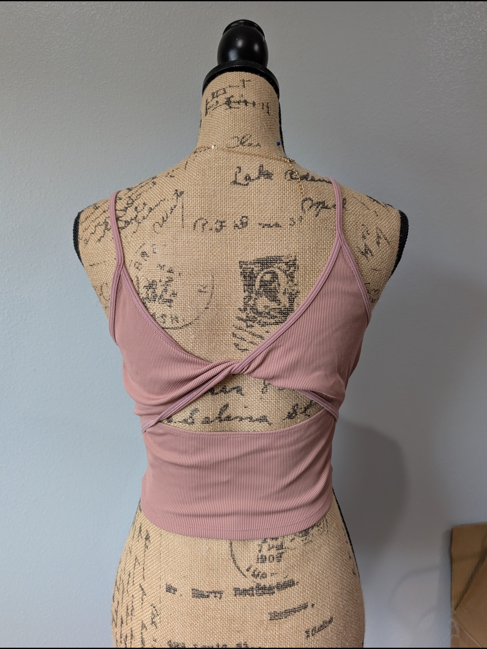 ATHLETA Ribbed Dusty Rose Top - Picture 2 of 5